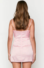 Honey Light Pink Mini Dress Image