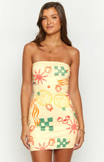 Lee Golden Escape Strapless Mini Dress Image