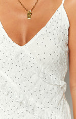 Hudson White Ruffle Maxi Dress Image