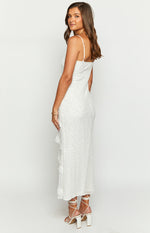 Hudson White Ruffle Maxi Dress Image