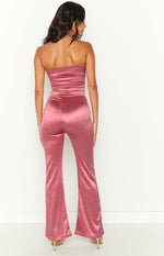 Indigo Pink High Waisted Flare Pants Image