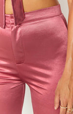 Indigo Pink High Waisted Flare Pants Image