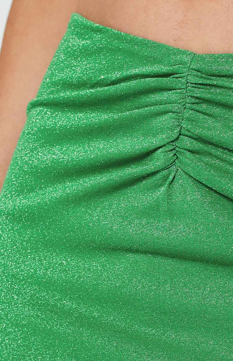 Ingrid Green Maxi Skirt Image