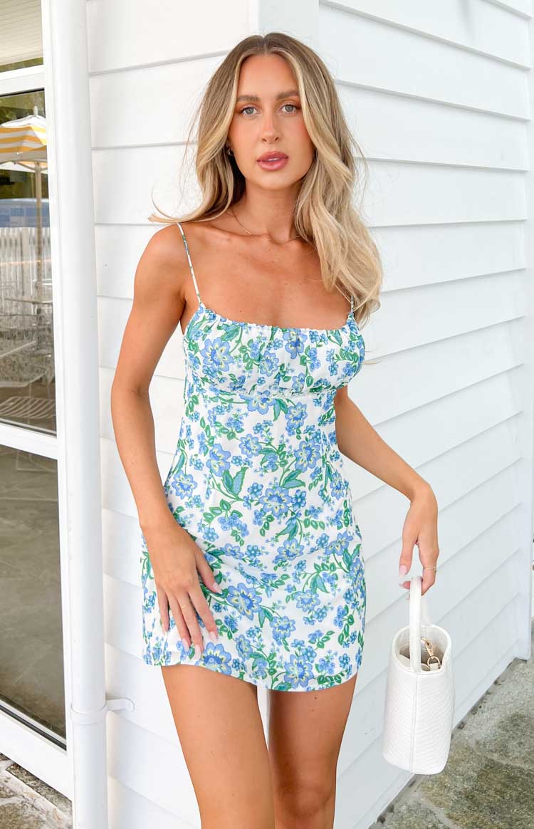 Isabel White Floral Mini Dress Image