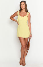 Joyce Yellow Mini Dress Image