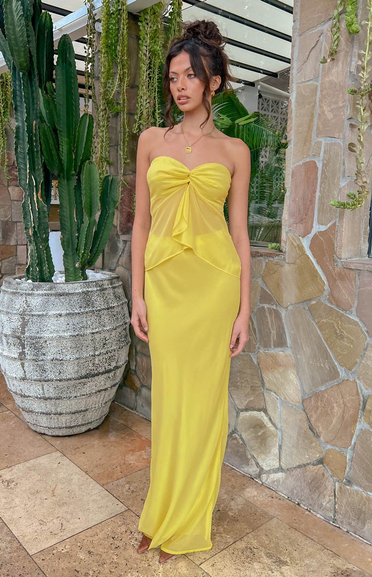 Jacqulin Yellow Maxi Skirt Image