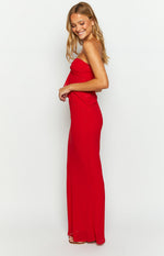 Jacqulin Red Maxi Skirt Image