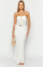 Jacqulin White Maxi Skirt Image