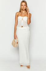 Jacqulin White Maxi Skirt Image