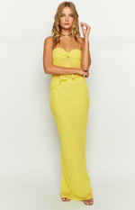 Jacqulin Yellow Strapless Top Image