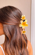 Jaide Yellow Flower Clip 3 Pack Image