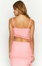 Jemerson Pink Ruffle Top Image