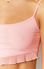 Jemerson Pink Ruffle Top Image