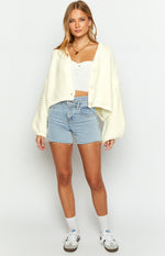 Jen White Knit Cardigan Image