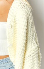 Jen White Knit Cardigan Image