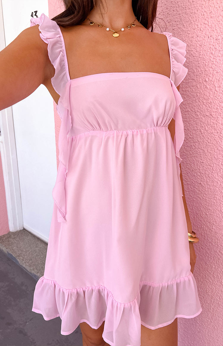 Jenn Light Pink Mini Dress Image