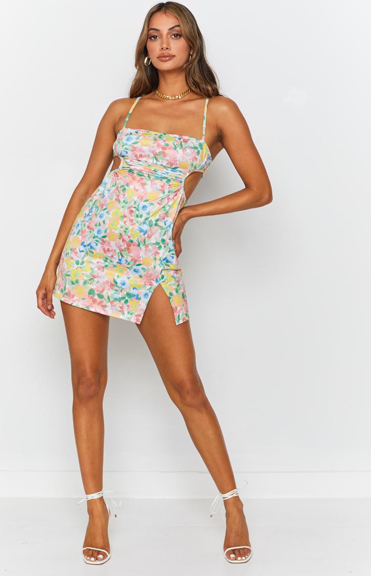 Jenna Cut Out Mini Dress Multi Image