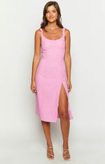 Jessie Pink Midi Dress Image