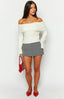 Joey Cream Off Shoulder Sweater