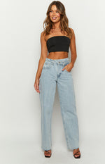 Jolee Black Crop Top Image