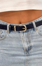 Josey Black PU Belt Image