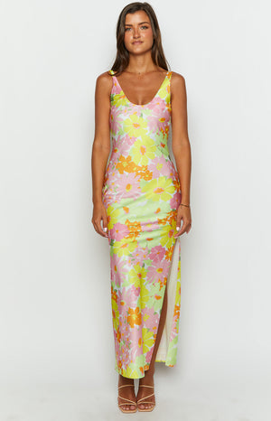 Jovie Yellow Floral Maxi Dress