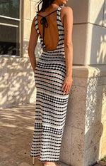 Julane Black Knit Maxi Dress Image