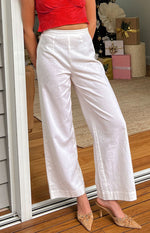 Julian Linen Pants White Image