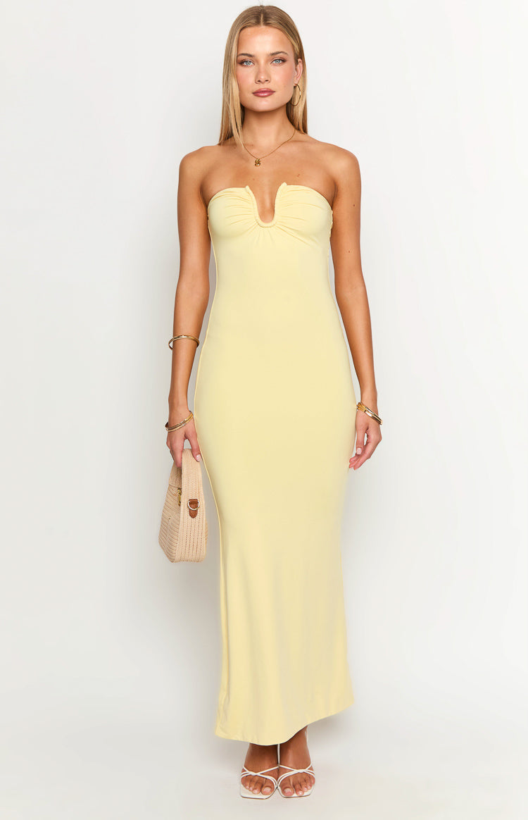 Julie Yellow Maxi Dress Image