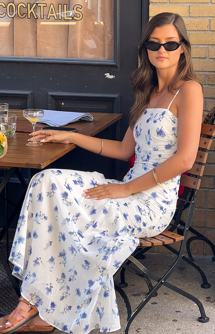 Kelee White Floral Maxi Dress Image