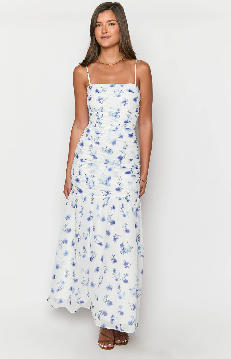 Kelee White Floral Maxi Dress Image