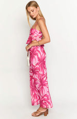 Karla Pink Floral Maxi Skirt Image