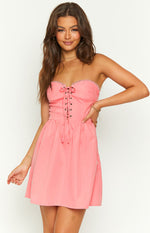 Keely Pink Strapless Mini Dress Image