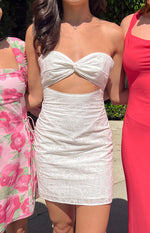 Kendra White Strapless Mini Dress Image