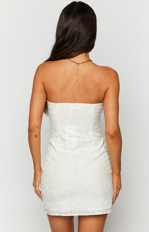 Kendra White Strapless Mini Dress