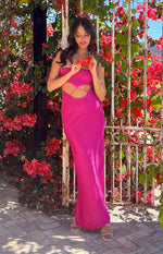 Kimmi Pink Maxi Dress Image