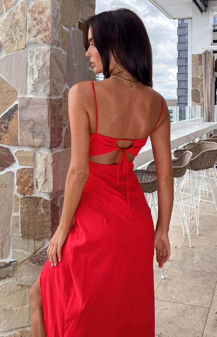 Kirrily Red Midi Dress Image