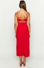 Kirrily Red Midi Dress Image