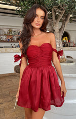 Astrodust Red Lace Mini Dress – Beginning Boutique NZ