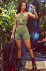 Lost City Crop Top Khaki Image