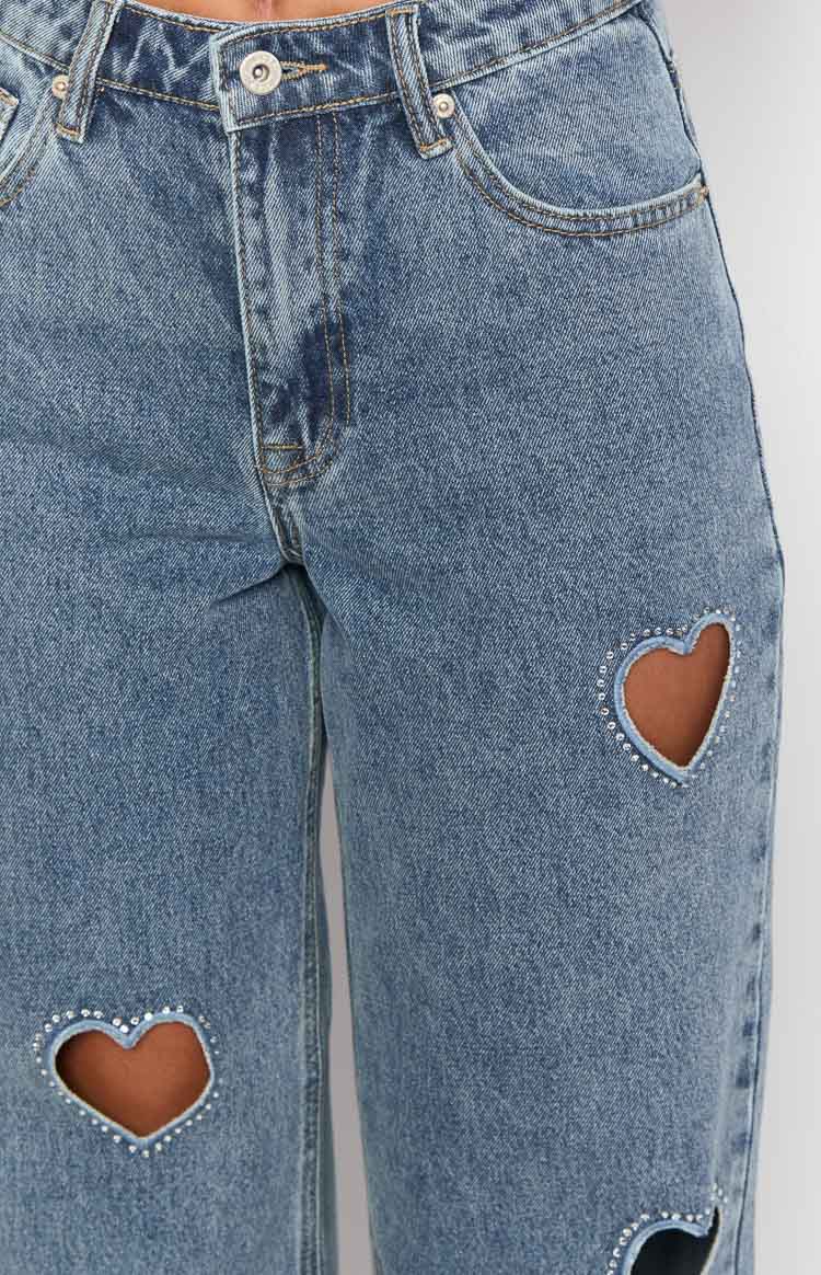 Lover Girl Mid Wash Denim Mid Rise Jeans