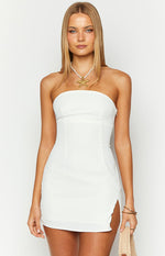 Lauren White Strapless Mini Dress Image