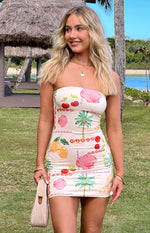 Lee Luxury Resort Strapless Mini Dress Image