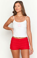 Leo Red Micro Shorts