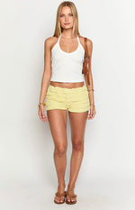 Leo Yellow Micro Shorts Image