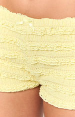 Leo Yellow Micro Shorts Image