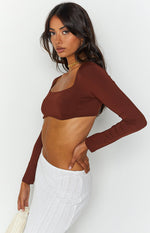 Linie Brown Long Sleeve Top Image