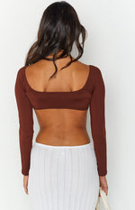 Linie Brown Long Sleeve Top Image