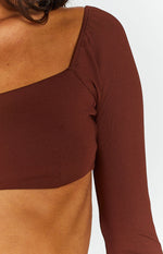 Linie Brown Long Sleeve Top Image