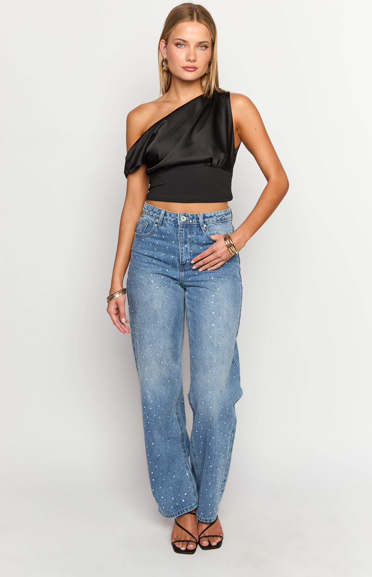 Linkin Black Off The Shoulder Crop Top Image